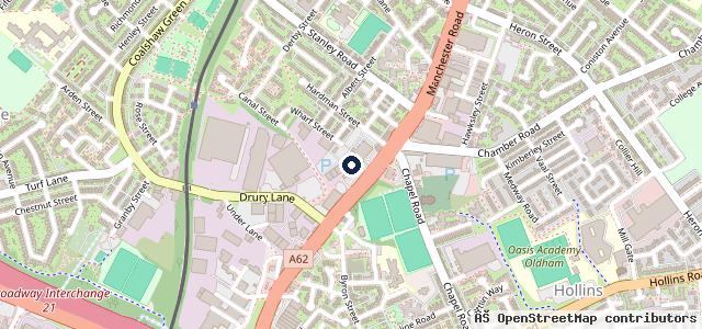 Map showing the location of Ellen Garage