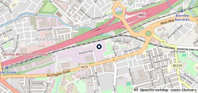 Map showing the location of AVS Vehicle Services