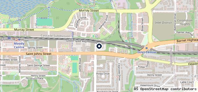 Map showing the location of Vancouver Brake & Wheel