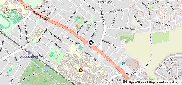 Map showing the location of CarSupermarket.com Stockport