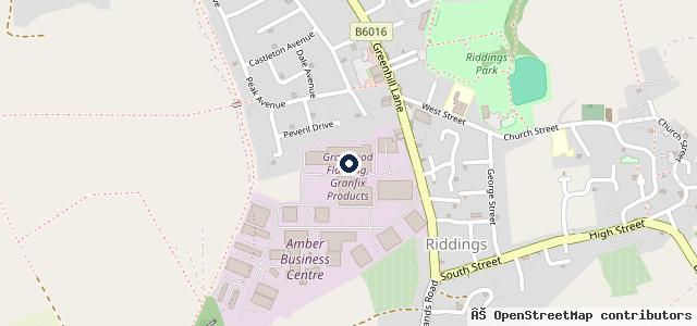 Map showing the location of Asher Lane Service Centre