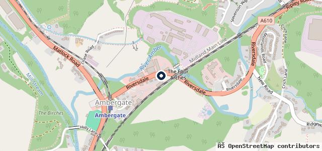Map showing the location of RMB Garage Services