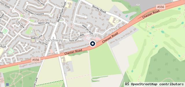 Map showing the location of J P Moores & Co (Sandiway) Limited