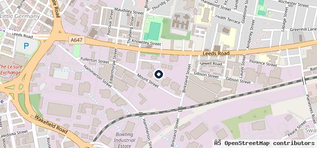 Map showing the location of AUTOWORKS BRADFORD LTD