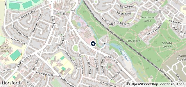 Map showing the location of Evans Halshaw Vauxhall Horsforth
