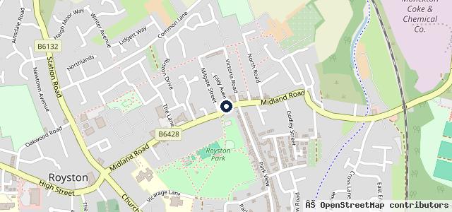 Map showing the location of D Harding MOT Centre