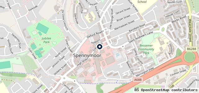 Map showing the location of Spragg’s MOT & AutoCare