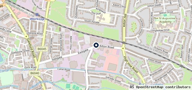 Map showing the location of MS Cars Worksop