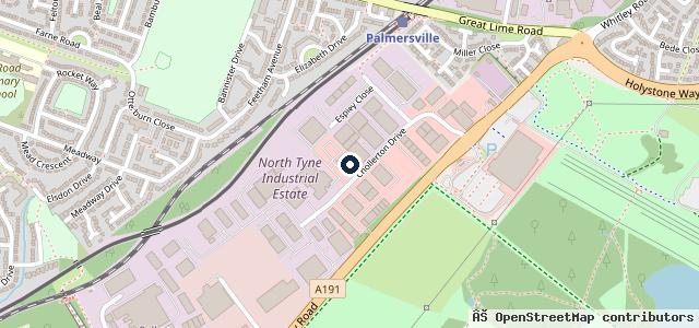 Map showing the location of Parkland Motor Company